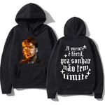 Moletom Estampado Mc Kevin Blusa De Frio Com Capuz - PRETO - QUEIMA DE ESTOQUE