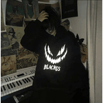 Moletom Blusa De Frio Blackss Capuz Casual Esporte Masculino Feminino - PRETO - QUEIMA DE ESTOQUE