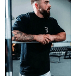 Camiseta Oversized Streetwear Caveira Academia - PRETO - QUEIMA DE ESTOQUE