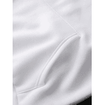 Moletom com Capuz com Cordão e Estampa de Borboleta e Lua - BRANCO - QUEIMA DE ESTOQUE