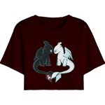 Cropped Camiseta Feminino Camiseta Algodão Premium Dragão Banguela Desenho - QUEIMA DE ESTOQUE