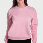 Moletom Urso Gráfico GOLA REDONDA FEMININO de Cartoon Revestido - Rosa M - QUEIMA DE ESTOQUE