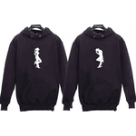 Kit 2 Blusas De Frio Casal Namorados Country Cavalo Deepfish - PRETO - QUEIMA DE ESTOQUE