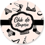 Capa Painel Festa 0,50x0,50 Redondo Sublimado Tema Chá Lingerie - QUEIMA DE ESTOQUE