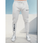 Calça Moletom Academia Masculina Modelo Slim Geht Bolsos - BRANCO - QUEIMA DE ESTOQUE