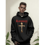 Moletom Blusa Racionais Mc's Livrai-me Dos Bico Sujo Canguru - PRETO - QUEIMA DE ESTOQUE