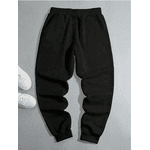 Calça De Moletom Com Ajuste Solto Com Borboletas - PRETO - QUEIMA DE ESTOQUE