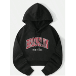 Cropped Moletom Brooklyn Feminino Casual - QUEIMA DE ESTOQUE