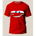 Camiseta Mate Ou Relâmpago Mcqueen / Sally - Desenho Carros- Unissex- Infantil, Adulto E Plus Size - QUEIMA DE ESTOQUE