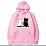 BLUSA MOLETOM CAPUZ BOLSO UNISSEX LOVE YOU, LOVE ME - ROSA M - QUEIMA DE ESTOQUE