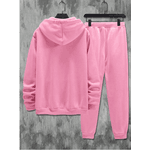 Moletom GOD GOT ME Com Capuz Masculino Com Impressão De Slogan E Cordão - Rosa G - QUEIMA DE ESTOQUE