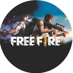 Painel Redondo Tecido Sublimado Freefire 50X50 - QUEIMA DE ESTOQUE