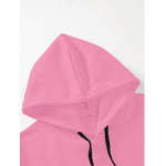 Moletom GOD GOT ME Com Capuz Masculino Com Impressão De Slogan E Cordão - Rosa G - QUEIMA DE ESTOQUE