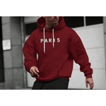 Moletom Paris Masculino Tendência - Bordo P - QUEIMA DE ESTOQUE
