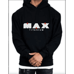 Conjunto Moletom Max Titanium Treino Academia Fitness - PRETO GG - QUEIMA DE ESTOQUE
