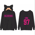 Blusa de frio moletom canguru infantil feminino black pink - TAMANHO 10 - QUEIMA DE ESTOQUE