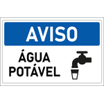 Placa de Aviso | Água Potável
