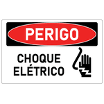 Placa de Perigo | Choque Elétrico