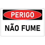 Placa de Perigo | Não Fume