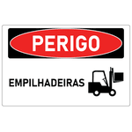 Placa de Perigo | Empilhadeiras