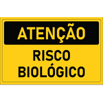 Placa de Atenção | Risco Biológico