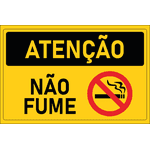 Placa de Atenção | Não Fume