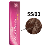 Wella Color Touch Plus 55-03 Castanho Claro Intenso Natural Dourado 60g