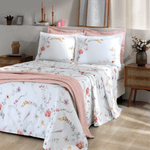 Jogo de Cama Safira 4 peças -QUEEN 2.50x2.70 - Dohler 