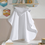 Dohler Toalha Banho com capuz Felpudo para Bordar - Infantil 0.90x0.70- Nuvem Branco 