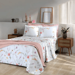Dohler Jogo de Cama Full Safira 4 peças - Casal 2.20x2.50 - Susi