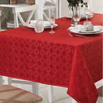 Dohler Toalha de Mesa Jacquard - Quadrada 1.40x1.40 - Vermelho