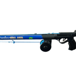 Arbalete Pk Brasil Inox Customizado Cano Azul - PK Sub