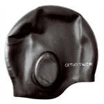 Nadadeira Aquatica Natação Seasub + Touca Natação Cobre Orelhas Preto