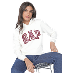 Moletom Gap Flanelado Off White Feminino