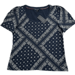 Blusa Tommy Hilfiger Estampada Azul Marinho Feminina