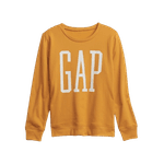 Moletom com gola Careca Gap Logo Amarelo Feminino