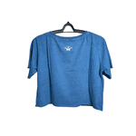 Cropped Feminino Azul Petróleo