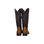 Botas US Cowboys Adulto Modelo Texana Feminina Couro Ferrugem e Bordo