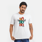 Camiseta Natal 2025 Personalizada Exclusiva Hohoho Moderna Divertida Final de Ano Look Use Clan