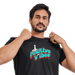 Camiseta Positive Fucking Vibes Dedo do Meio Sarcástica Use Clan