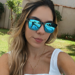 Óculos de Sol Preto e Azul Clássico Bicolor Oslo - Polarizado UV400