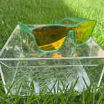 Óculos de Sol Verde-Água Lente Única Porto - Polarizado UV400