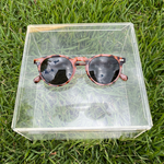 Óculos de Sol Redondo Bicolor Leopardo Sevilha - Polarizado UV400