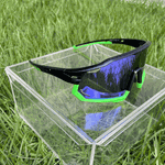Óculos de Sol Performance Máscara Manila Preto e Verde c/ Moldura Removível - Polarizado UV400