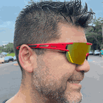 Óculos de Sol Performance Máscara Genova Vermelho - Polarizado UV400