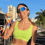 Óculos de Sol Performance Máscara Athenas Branco e Azul - Polarizado UV400