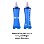 Garrafa Squeeze Silicone Dobrável Personalizada com Nome ou Marca 