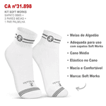 Kit Sapato Antiderrapante BB65 DNA Soft Works EPI + 3 Pares Meias + 1 Par Palmilhas 