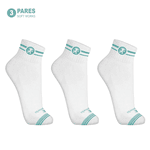 Kit 3 Pares Meias de Algodão Cano Médio Medicina Soft Works