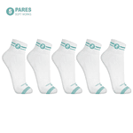 Kit 5 Pares Meias de Algodão Cano Médio Medicina Soft Works